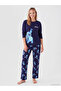 Stitch Printed Women's Pajama Set - 2