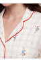 Shirt Collar Maternity Pajama Set - 3