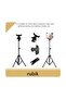 Foldable Tripod Stand For Tablet Black - 4