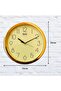 Plastic Abstract Quartz Analog Wall Clock - Model No.957 (260Mm X 260Mm X 33Mm, Ivory) - 2