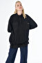 High Collar Sweatshirt Black