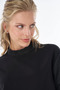 Chain Detailed Sweatshirt Black - 6