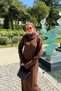 Deep Striped Mercerized Dress Brown - 3