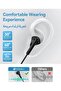 سماعات أذن سلكية USB C مع ميكروفون باللون الأسود - 3