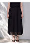 Trendlucky Plus Size Linen Blend Flared Skirt with Difference - 2
