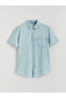 Nevavm with a Difference Regular Fit Short Sleeve Men's Jean Shirts - 5