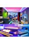 شريط إضاءة LED RGB 5050 بجهد 12 فولت مع وحدة تحكم بلوتوث وواي فاي، غير مقاوم للماء، للإضاءة الداخلية - 7