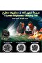 مروحة تخييم مع إضاءة LED وخطاف تعليق، 4 سرعات، بطارية 20000 مللي أمبير - 4