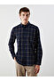Nevavm Regular Fit Long Sleeve Plaid Poplin Men's Shirt with Difference - 2