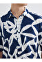 Nevavm Regular Fit Patterned Raschel Men's Shirt with Difference - 3