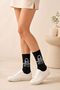 Black Astronaut Space Patterned Unisex Socks - 3