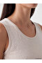 Nevavm U-Neck Stoned Soft Touch Women's Undershirt with Difference - 3