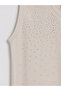 Nevavm U-Neck Stoned Soft Touch Women's Undershirt with Difference - 6