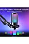 طقم ميكروفون ألعاب AmpliGame A6T USB، ميكروفون مكثف للبث المباشر - 5