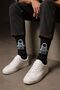 Black Astronaut Space Patterned Unisex Socks - 2
