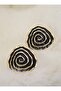 Life cycle earrings - black - - 3