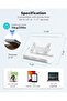 Acrylic Book Stand, Premium Adjustable Book Holder for Desk, 13 Angle Positions Foldable Ligh - 4