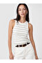 Nevavm Women's Striped Crew Neck Undershirt with a Difference