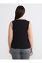 Alita City Women's Plus Size Square Neckline Stitching Detailed Tank Top - 4