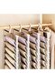 Trouser Hangers, 2 Pack Space Saving Foldable Hangers, Multifunctional Pants Rack for Hanging Trouse - 7