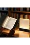 ضوء للقراءة، مصباح LED مسطح شفاف قابل لإعادة الشحن مع 3 ألوان ومؤقت قابل للتعتيم، لوحة إضاءة كاملة
