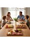 Deep-Carbonized Bamboo Cutting Board Set with Wood Storage Stand, Reversible Chopping Board with Jui - 2