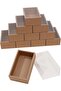 20-pack DIY Rectangle Drawer Kraft Boxes With Clear Lid CT12: 32 * 19.5 * 9cm Cardboard