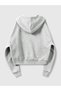 Gray Mini Angels Sweatshirt Zip-Up Cardigan - Printed Oversized Winter Hoodie with Pockets - 2
