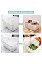 Kitchen Storage Fresh Keeping Container | Medium | White | 3-in-1 Draining Crisper with Strainer for - 4