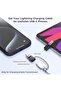 مجموعة من 4 محولات شحن من لايتنينج إلى USB-C لأجهزة آيفون 16/16 برو/15/15 برو ماكس، آيباد برو/آير 5، جالاكسي - 3