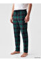 Ozmarka New Season Green Regular Fit Plaid Men's Pajama Bottoms - 2