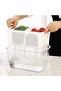 Kitchen Storage Fresh Keeping Container | Medium | White | 3-in-1 Draining Crisper with Strainer for - 2