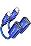 محول USB C إلى USB [عبوة من قطعتين]، كابل OTG من النوع C ذكر إلى النوع A أنثى