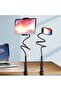 360 Degrees Rotatable Arm Lazy Desktop Mobile Holder Black - 4