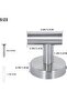 Wall Towel Hooks, 4 Pack Silver Heavy Duty Stainless Steel Hooks, Space Saving Bathroom Rob - 3