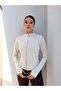 High Collar Zippered Slim Fit Jacket - 4