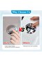 Toilet Flush Button, Universal Dual Flush Silver Round Head, Cistern Push Button Replacement for Pop - 3