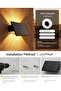 2 Pack Solar Up Down Wall Lights IP65 Waterproof 5 Color Temp - 6