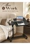 Rolling Adjustable Bedside Desk, Dual‑Panel Tilting Laptop Table for Sofa & Bed