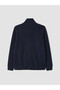 Vizyon New Season Navy Blue Stand Collar Men's Zippered Sweatshirt - 6