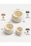 3-Piece Mushroom Design Spice Rack Storage Container Set - 5