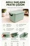 3-Piece 19Lt Storage Box with Lid - In-Cabinet Organizer Basket Decorative Organizer Multi-Purpose Mixed Use - 3