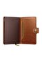 Premium Miniwallet+ Emboss Lines Card Holder Wallet, Brown - 3