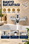 Bathroom Faucet Set 4-Piece Kitchen Sink Faucet Bathroom Faucet Sprinkler Shower Set - 5