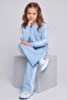 Girl's Ribbed Oysho Fabric Tracksuit Set - Flexible and Comfortable Fit - 2