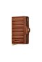Premium Twinwallet+ Emboss Lines Card Holder Wallet, Brown
