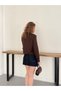 Chinese Buttoned Jacket - Coffee |   F2105 - 5