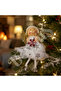 New Year's Snow Angel Red Snowflake 13 cm