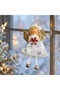 New Year's Snow Angel Red Snowflake 13 cm - 4