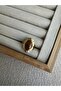 Gold Steel Anti-Tarnish Oval Tiger's Eye Ring - 3